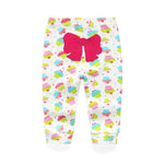 Unisex Newborn Baby Cotton 3-Pack Pants Embroidery Pringting Casual Leggings 0-24 Months for Boys and Girls Multicoloured
