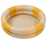 Inflatable Pool Baby Retro Blow Up Swimming Pool Family Cute Thickened Water Pool (Yellow Stripe)