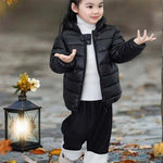 Winter Coats Puffer Padded Jacket for Toddler Boys Girls Kids Light Outwear Cute Bear Ears with Hoods Clothing