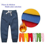 CuteOn Unisex Toddler Jogger Pants Kids Cotton Elastic Waist Winter Baby Sweatpants Pants 4Years Dark Blue