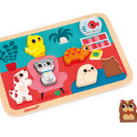 Janod Pets Chunky Puzzle - 7 Pieces - Ages 18 Months - 3 Years - J07122