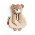 Itzy Ritzy - Itzy Lovey Including Teether - Baby Lovey with Teether, Textured Ribbons & Dangle Arms - Features Crinkle Sound, Sherpa Fabric and Minky Plush (Sloth)