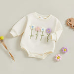 YINGISFITM Newborn Baby Girl Clothes Love Heart Long Sleeve Bubble Romper Sweatshirt Onesie Infant Valentines Spring Outfits