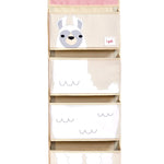 3 Sprouts Over The Door Baby Organizer - Essential Newborn Nursery Storage, Toy Organizer for Room and Closet - Bedroom Storage - Hooks Included, Llama