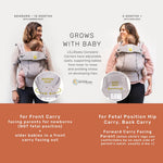 LÍLLÉbaby Complete 6-in-1 Ergonomic Baby Carrier Infant to Toddler with Lumbar Support (7-45 Pounds), 360 Degree Baby Wearing, Inward and Outward Facing (Desert Leopard)