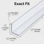 Frychee Clear Corner Protectors – Self-Adhesive Baby Proofing Safety Bumpers for Walls, Furniture, Cabinets & Desks – Freely Spliced to Meet Your Needs(2PCS, 3x40.6cm/1.18x16in)