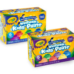 Crayola Washable Kids Paint Set (12ct), Classic and Glitter Paint for Kids, Arts & Crafts Supplies, Easter Basket Essentials, Toddler Painting Kit, 3+ [Amazon Exclusive]