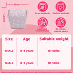 ALVABABY Swim Diapers 3pcs Baby & Toddler Snap One Size Reusable Adjustable Baby Boys' Swim Diapers for Swimming Lessons 3SWY74A