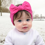 ALinmo 25PCS Baby Nylon Headbands Soft Hairbands Hair Bow Elastics for Baby Girls Newborn Infant Toddlers Kids