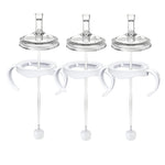 Sippy Cup Conversion Kit for Philips Avent Natural Baby Bottles, Soft Straw top and Weighted Sippy Cup Transition Kit with Handles for Kids, Pack of 3