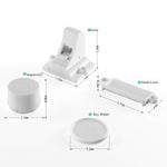 Vmaisi Adhesive Magnetic Locks for Cabinets & Drawers (40 Locks and 4 Keys)