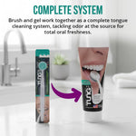 Tung Brush Tongue Cleaner, Plastic Tung Scraper, Tongue Cleaning to Fight Bad Breath, Halitosis Defense, USA Made, 2-Pack
