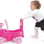 Dolu : Walk & Drive Ride-On - Pink Unicorn - Kids Foot-to-Floor Ride-On Vehicle with Horn, Sound Effects, Toddlers & Children Ages 12mo+