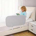 Grelife 33" Portable Travel Bed Rail for Toddlers (Compact), Fast Install, Adjustable Height, Tall Toddler Bed Rails for Crib, Single, Twin Bed, Foldable Baby Bed Rail Guard for Box, Flat Bed