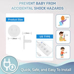 WENPENG Baby Safety Clear Outlet Covers (24 Pack), Durable Plastic Plug Covers for Power Sockets, Child Proof Electrical Protector Safety Caps