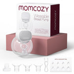 Momcozy S9 Pro Upgraded Wearable Breast Pump, Hands-Free Design with Extended Battery Life & LED Display, Double Electric Portable Pump with 2 Modes & 9 Levels, 24mm, 2-Pack, Gray