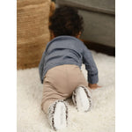 Fruit of the Loom Cozy Thermal Wrap Booties with Non-Slip Grips for Baby & Toddler Girls, Boys, Unisex - Chocolate(12-18 Months)