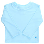 RUGGEDBUTTS® Baby/Toddler Boys Long Sleeve Rash Guard Swim Shirt w/UPF 50+ - Blue Breeze, 3-6m