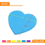 Heart Shape Sticky Notes 6 Color Bright Colorful Sticky Pad 75 Sheets/Pad Self-Sticky Note Pads