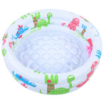 Inflatables Pool for Kids,Little Pump Poorinting Dinur Pool,Round Iatable Baby Toddlers Swimming Pool Portable Iatable Ldren Little Pump Cartoon Dinur Pool Indoor Outdoor for Kids Girl Boy