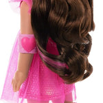 American Girl, AG Sisters Lea Doll, with Hazel Eyes, Long Wavy Brown Hair with Hot-Pink Highlights, 14.5", Ages 4+