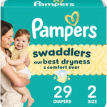 Pampers Swaddlers Diapers, Size 5 (20-37 lbs), 132 Count, Absorbent, Keeps Baby Dry and Comfortable, Skin Safe Disposable Baby Diaper (Packaging May Vary)