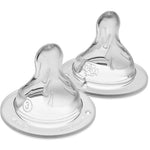 MAM Bottle Nipples Fast Flow Nipple Level 3 (Set of 2), for 4+ Months, SkinSoft Silicone Nipples for Baby Bottles, Fits All MAM Bottles