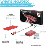 POWERUP 2.0 Paper Airplane Conversion Kit | Electric Motor for DIY Paper Planes | Fly Longer and Farther | Perfect for Kids & Adults | Ready to Use Aeroplane Engine Kits