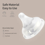 Pigeon Silicone Nipple (M) with Latch-On Line, Natural Feel, 3+ Months, 4 Counts