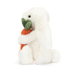 Jellycat Bashful Carrot Bunny Stuffed Animal, Small 7 inches - Rabbit & Bunny Plush Toy - Classic Children's Gift
