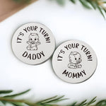 New Mom Gifts Funny New Parent Decision Coin Baby Shower First Time Mom Dad to be Gifts Pregnancy Postpartum