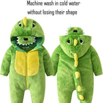 Halloween Baby Green Dinosaur Costumes Toddler Outfit Infants Cosplay Romper 1-60 Months