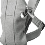 BabyBjörn Baby Carrier Mini, Light Gray, 3D Jersey | Infant Carrier (7-25 lbs), Ergonomic, Easy-to-Use