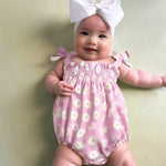 ZOELNIC Baby Girl Summer Clothes Newborn Girl Outfits Cute Strap Baby Girl Romper Jumpsuit Bodysuit Purple Daisy 9-12 Months