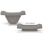 Potette Plus Potty Value Pack: Kalencom 2in1 Potette Plus Portable Potty and Reusable Collapsible Liner for Home Use (White/Gray)