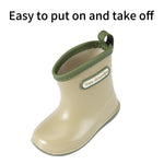 NQTOER Toddler Kids Rain Boots for Boys Girls Easy-on Lightweight Waterproof Rainboots Baby