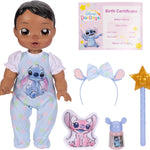 Disney Darlings 13-Inch Interactive Baby Doll – Magical Lights, Sounds, Music & Wand – Stitch-Inspired Nurturing Doll with Accessories – Multiple Skin Tones, Eye Colors – Ages 2 and Up