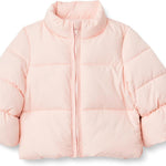 Amazon Essentials x Sofia Grainge Toddlers and Baby Girls' Taffeta Puffer Jacket