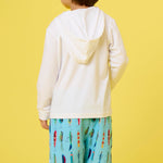 RUGGEDBUTTS Boys UPF50+ Stretch Swim Trunks - Gone Fishin, 3-6m Blue