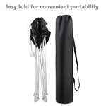 PandaEar Portable High Chair for Babies and Toddlers, Foldable HighChair with Tray, Baby Travel Dining Chair for Indoor & Outdoor (Black)