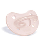 Chicco PhysioForma Silicone Orthodontic Pacifier for Babies 0-6m, One-Piece 100% Soft Silicone, Supports Breathing, Satin-Textured Nipple, Included Sterilizing Case, BPA Free, 2-Pack, Soft Pink
