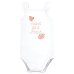 Hudson Baby Unisex Baby Bodysuit, Short and Sock, Sweet Peach, 3-6 Months