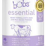 Bubs Essential Infant Formula, with Iron, Cow Milk-Based Powder, for Infants 0-12 Months, Made with Non-GMO Milk, 20 oz