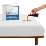 SPRINGSPIRIT Full Size Waterproof Mattress Protector, Full Mattress Cover Pad Waterproof with Deep Pocket up to 14’’, Bed Fitted Sheet