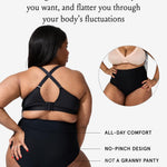 Bodily The All-In Panty, Maternity, Postpartum & C-Section Underwear, High Waisted, Soft, Stretchy & Comfortable for Pregnancy & Postpartum (Medium, 3pk, Black/Clay/Clay)