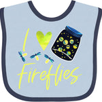 inktastic I Love Fireflies Baby Bib