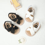 Meckior Infant Baby Girls Boys Summer Sandals Open Toe Lace Princess Dress Wedding Flats Shoes Newborn Toddler Soft Non-slip Sole First Walker Crib Shoes