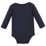 Hudson Baby Unisex Baby Cotton Long-Sleeve Bodysuits, Boy Daddy 5-Pack, 12-18 Months