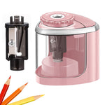 Aogwat Pencil Sharpener Electric Pencil Sharpener for Kids, Blade to Fast Sharpen, Suitable for No.2/School/Classroom/Office/Home (Pink)