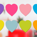 Heart Sticky Notes 3x3 in, 8 Pads, Super Cute Bright Color Strong Adhesive Post, Clean Removal, 82 Sheets/pad